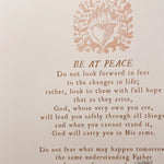 Be At Peace Prayer Of St. Francis De Sales Art Print Bestsellers