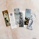 Catholic Bookmark Set of 6, Assorted Multi-Pack, 6 unique bookmarks, 2-sided, reading Catholic, gift pack, prayer card, holy card