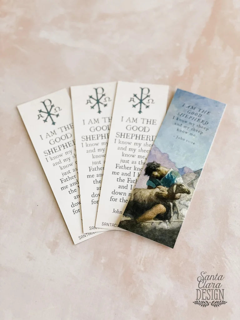 Catholic Bookmark Set of 6, Assorted Multi-Pack, 6 unique bookmarks, 2-sided, reading Catholic, gift pack, prayer card, holy card