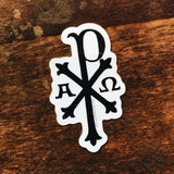 Chi Rho Decal | Catholic Sticker | Christian Catholic symbol sticker for car, tumbler, bike, laptop | vinyl decal