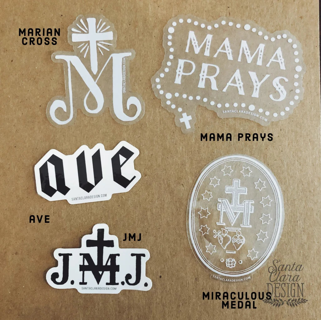 Discount 10 Sticker Bundle: Any 10 stickers, Catholic sticker, catholic stickers, catholic decals, laptop, yeti, catholic vinyl, auto decal