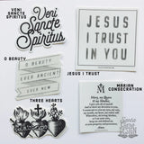 Discount 10 Sticker Bundle: Any 10 stickers, Catholic sticker, catholic stickers, catholic decals, laptop, yeti, catholic vinyl, auto decal