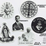 Discount 20 Sticker Bundle: Any 20 stickers, Catholic sticker, catholic stickers, catholic decals, laptop, yeti, catholic vinyl, auto decal