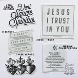 Discount 4 Sticker Bundle: Any 4 stickers, Catholic sticker, catholic stickers, catholic decals, laptop, yeti, catholic vinyl, auto decal