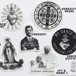 Discount 4 Sticker Bundle: Any 4 stickers, Catholic sticker, catholic stickers, catholic decals, laptop, yeti, catholic vinyl, auto decal