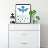 Gifts of the Holy Spirit Blue Print, Catholic print, Confirmation Poster, Catholic family art, Gift for him, gift for her, Christian gift