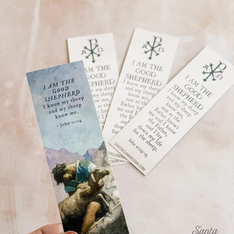 Good Shepherd Bookmark Set, 2-sided, prayer bookmark, prayer card, bible bookmark, Catholic bookmark, confirmation gift, retreat gift