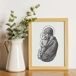 Good St. Joseph Print, Gift for him, Confirmation Gift, Catholic housewarming gift, Foster Father of Jesus, Holy Family, Catholic Art