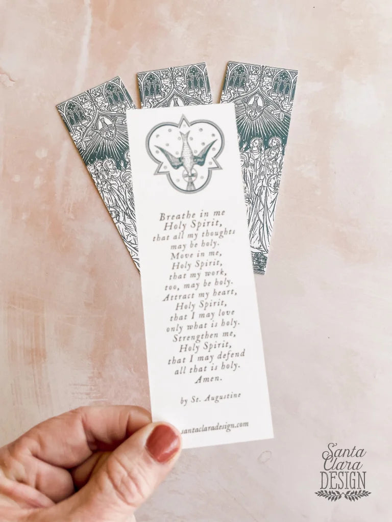 Holy Spirit Bookmarks, 2-sided, prayer bookmark, prayer card, bible bookmark, Catholic bookmark, confirmation gift, retreat gift