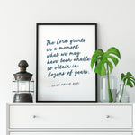 St. Philip Neri "The Lord Grants in a Moment" Art Print