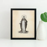 Jesus "I Am With You Always" Catholic print, Christian Art, Religious Faith Print, prayer poster decor, home altar print, prayer art