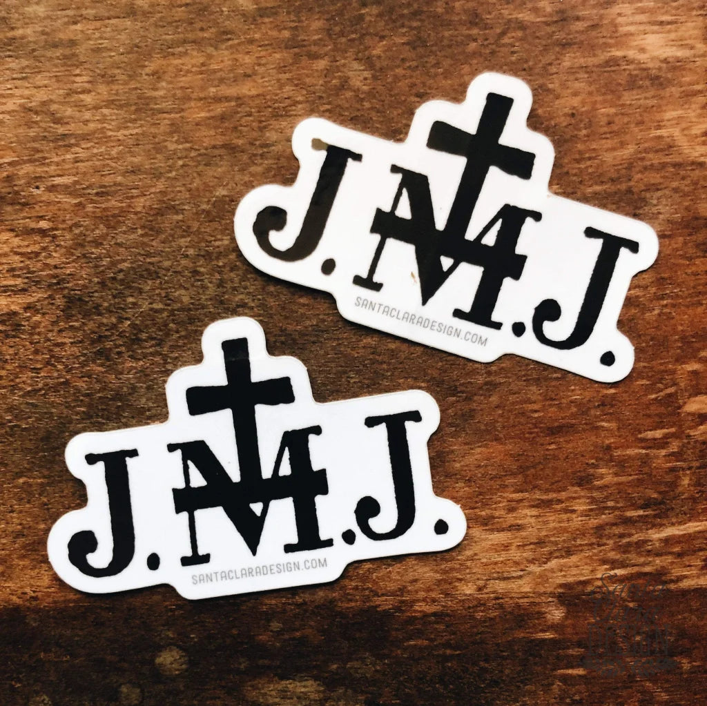 JMJ Sticker | Catholic  Sticker | Jesus, Mary and Joseph sticker for laptop, tumbler, car | vinyl decal