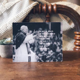 John Paul II, Be not Afraid Catholic Print, 8x10 & 5x7, Santa Clara Design, Saint Quote Art, Catholic Poster, Inspirational Print,