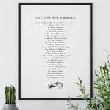 PRINTABLE Litany of saints for America, Family Litany, Catholic printable litany, prayer, confirmation gift, prayer print, download