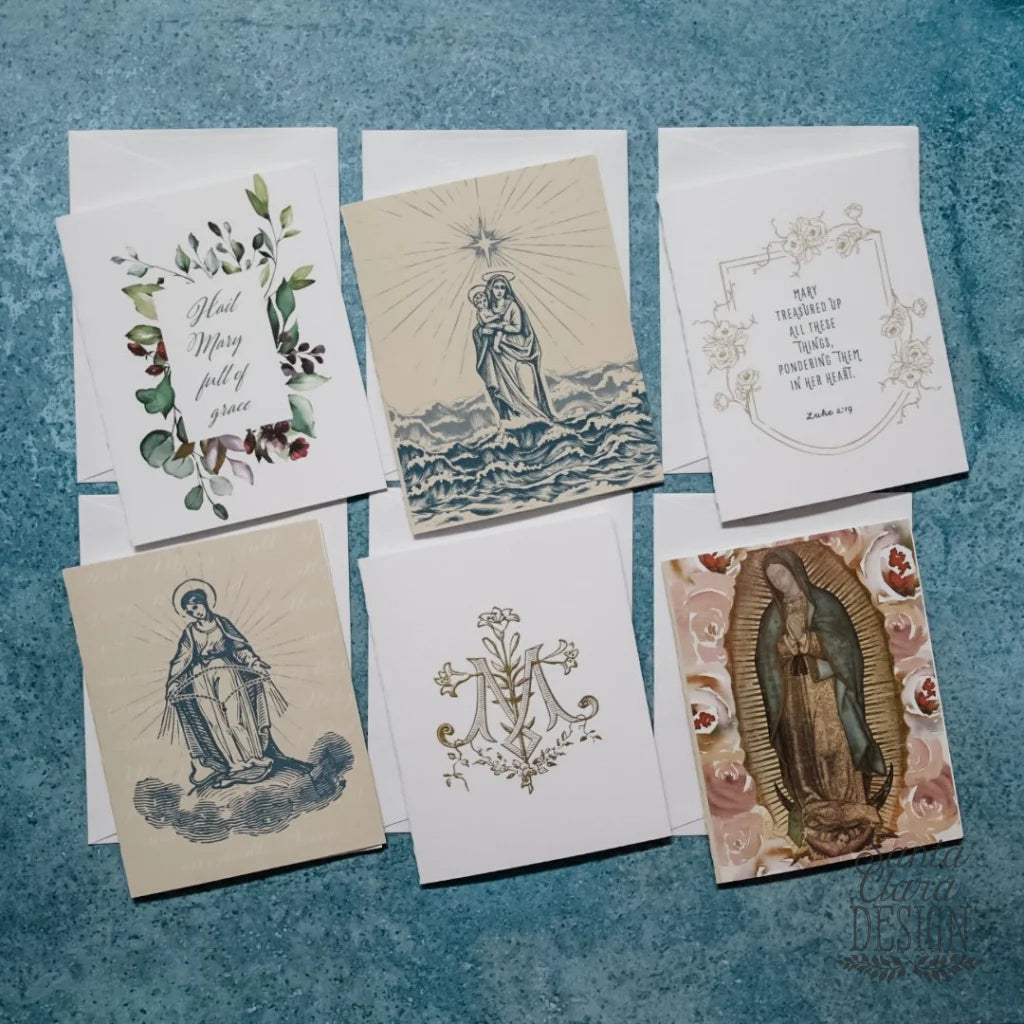 Marian Notecard Set Of Six Cards And Envelopes Notecards & Postcards