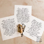 Our Father Prayer Art Print