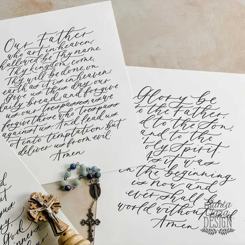 Our Father Prayer Art Print