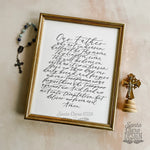 Our Father Prayer Art Print