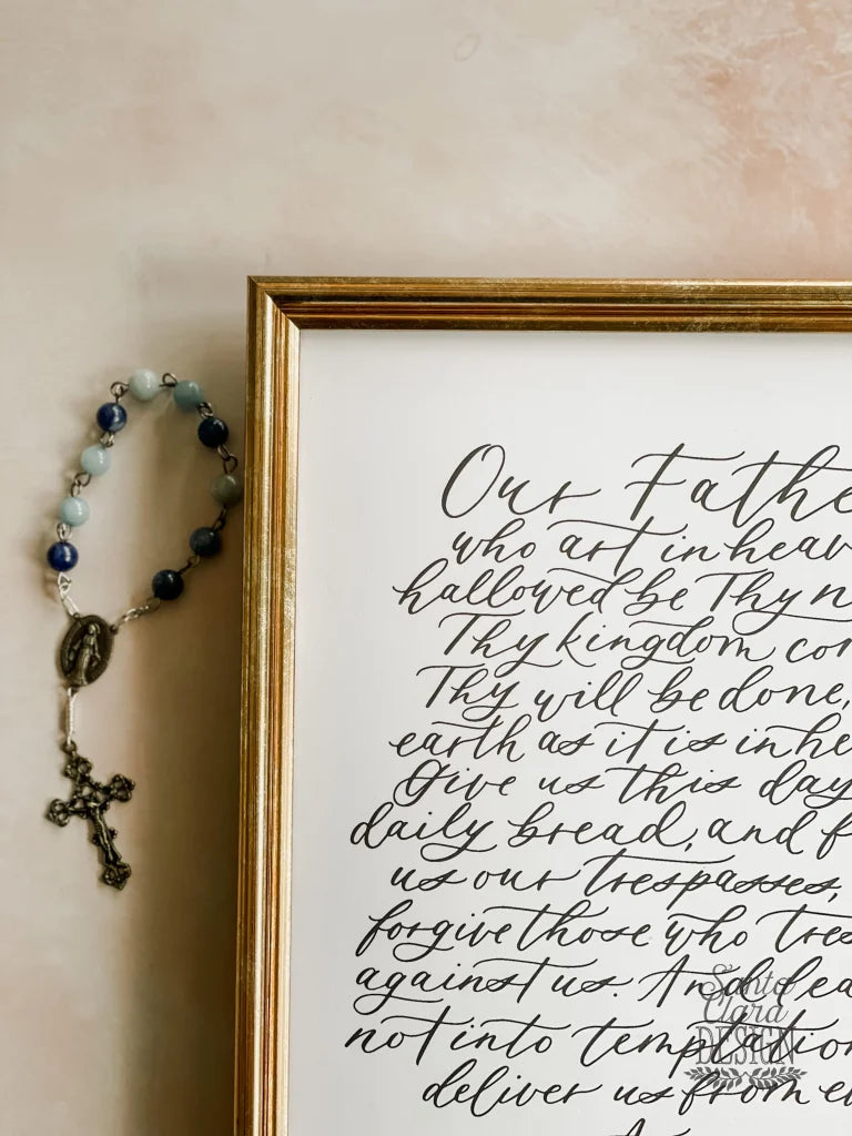 Our Father Prayer Art Print