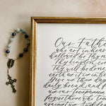 Our Father Prayer Art Print