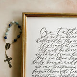 Our Father Prayer Art Print