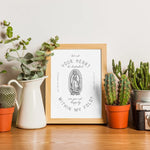 Our Lady of Guadalupe and St. Juan Diego "Let not your heart be disturbed" print, mother's day print, catholic print, Blessed Mother, Marian