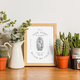 Our Lady of Guadalupe and St. Juan Diego "Let not your heart be disturbed" print, mother's day print, catholic print, Blessed Mother, Marian