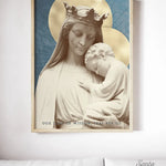 Our Lady Seat of Wisdom Catholic Art Print, Mary print, Marian print, catholic print, Blessed Mother, Marian poster, Mary, catholic art