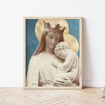 Our Lady Seat of Wisdom Catholic Art Print, Mary print, Marian print, catholic print, Blessed Mother, Marian poster, Mary, catholic art