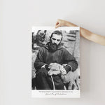 Padre Pio The Mercy Of God Is So Great Image And Quote Print Art