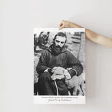 Padre Pio The Mercy Of God Is So Great Image And Quote Print Art