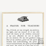 PRINTABLE Prayer for Teachers Catholic School, pray download, Catholic, College, gift, Graduation, seminarian, confirmation, print at home