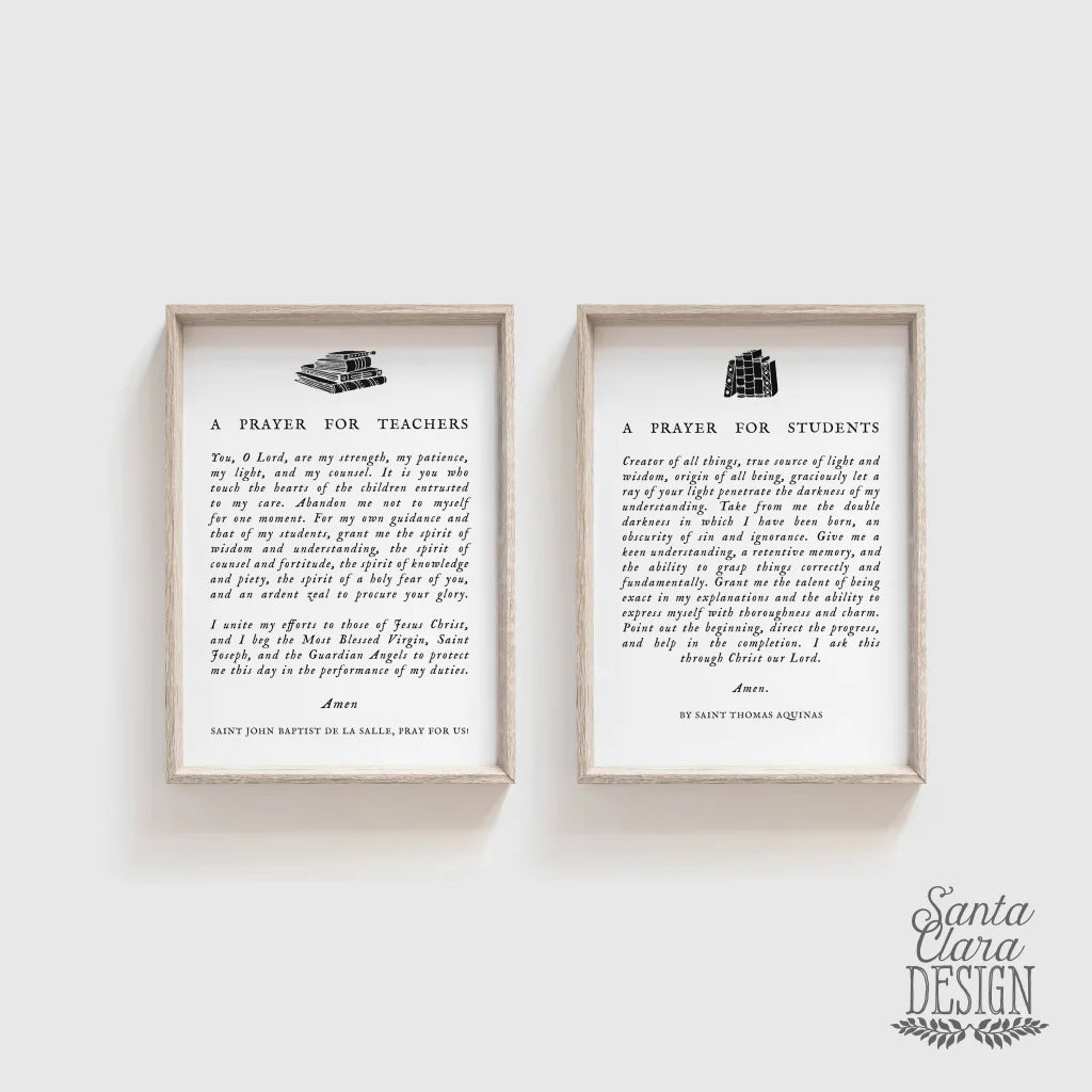 PRINTABLE Prayer for Teachers Catholic School, pray download, Catholic, College, gift, Graduation, seminarian, confirmation, print at home