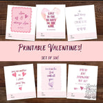 Catholic Valentine Set of six PRINTABLE mini cards | Catholic Saint & Scripture cards for St. Valentine&#39;s day, download and print from home