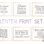 SALE: Lenten Printables 5x7 Print Sets - 6 prints included