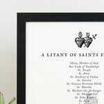 PRINTABLE Litany of saints for Mothers, prayer for moms, Catholic Mothers Blessing, prayer print, mom gift, printable prayers, print at home