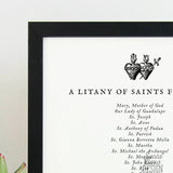 PRINTABLE Litany of saints for Mothers, prayer for moms, Catholic Mothers Blessing, prayer print, mom gift, printable prayers, print at home