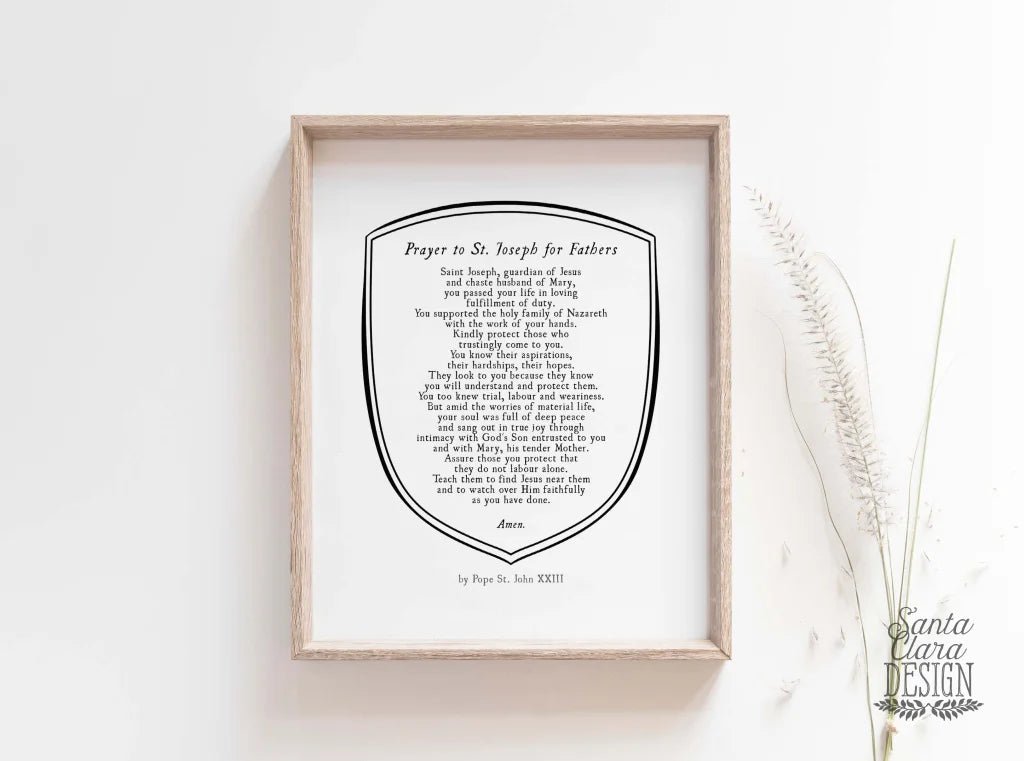 Printable Prayer To For Fathers St. Joseph Printable