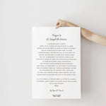 Printable Prayer To St. Joseph The Worker By Pope Pius X Printable