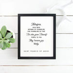 PRINTABLE St. Francis of Assisi quote &quot;Hold Nothing Back&quot; saint print, Lent art, Catholic, catholic prayer, Catholic art, printable prayers