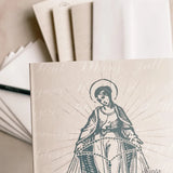 Rosary Notecard Set of 6 or 12 cards + envelopes - A2 side Catholic cards - Marian Catholic stationery for her, catholic gift, Card set