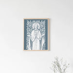 Sacred Heart of Jesus Vines Art Print, Heart of Jesus vintage, Catholic art print, Catholic wall art, heart of jesus, Catholic inspiration