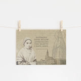 Our Lady of Lourdes, St. Bernadette, saint quote, Marian Consecration, Confirmation Gift, Baptism, Catholic, Catholic art, Marian print