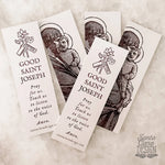 St. Joseph Bookmarks, 2-sided, Saint joseph prayer, St. Joseph prayer, bible bookmark, Catholic bookmark, catholic dad gift, confirmation