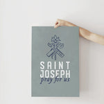 St. Joseph pray for us  print, Father&#39;s Day Print, gift dad, dad birthday, fathers day, wedding gift for dad, St. Joseph print, Catholic Dad