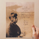 St. Josephine Bakhita Print &quot;I am definitively loved&quot; Catholic Art, Saint Quote, Confirmation Gift, Catholic Gift for her, Catholic Art