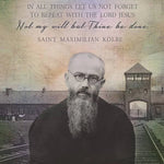 St. Maximillian Kolbe Print, santa clara design, saint quote, catholic art, catholic wall art, confirmation gift, RCIA gift, saint quote