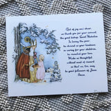 St. Nicholas Prayer for children | Catholic Santa | Christmas Advent Catholic Poster | Catholic art | Catholic Feast St. Nicholas