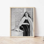 St. Therese of Lisieux &quot;God looks after every soul...&quot; Catholic Saint Quote, Confirmation Gift, Catholic Print, Catholic Art, Saint quote