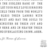 St. Therese of Lisieux Prayer for Priests, saint print, Catholic, ordination gift, priest anniversary, Catholic priest gift, confirmation